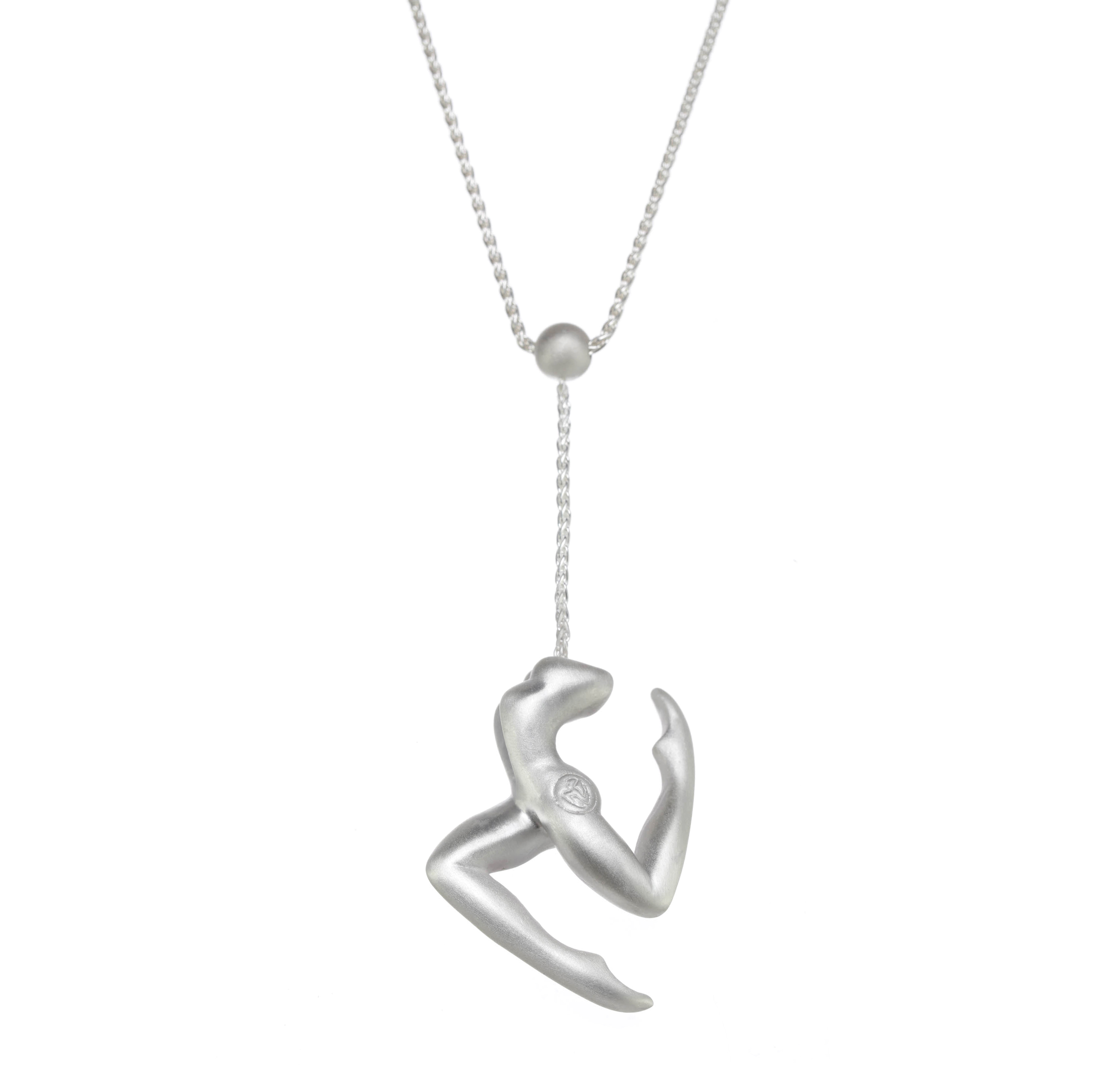 Lala Dance — Mat silver necklace
