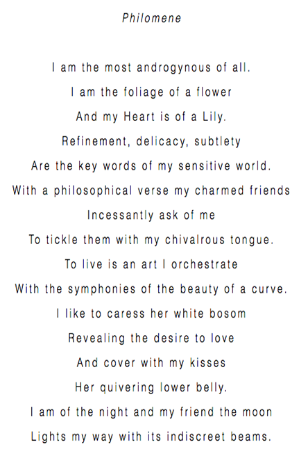 Philomène — poème