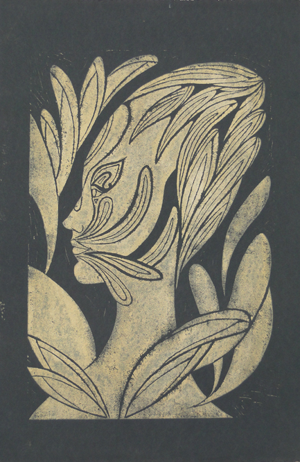 Mescaline — linocut